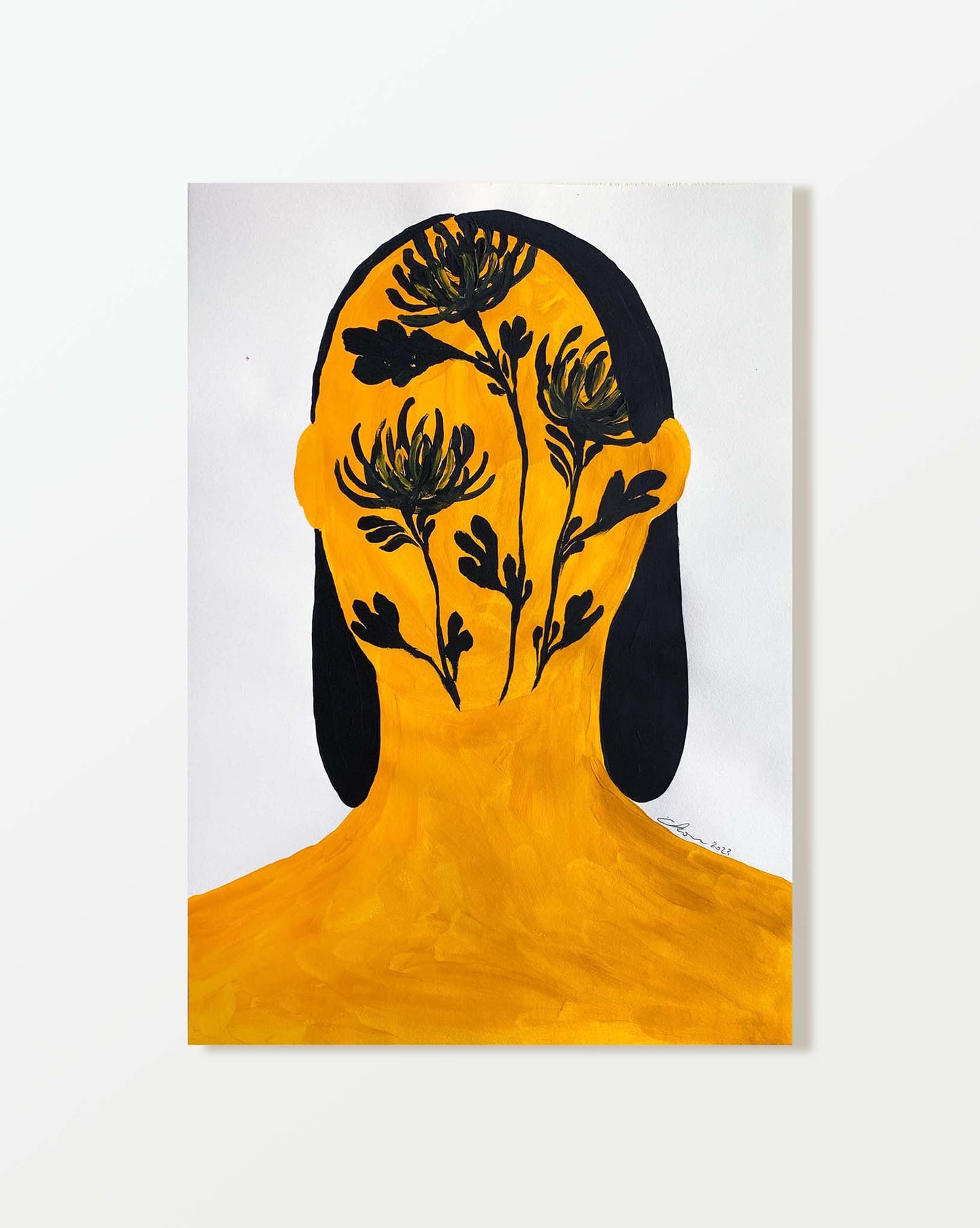 People Cry with Holding Flowers