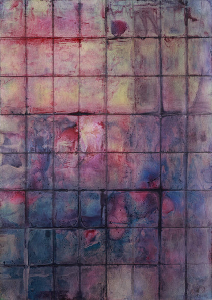 CMYK Painting: Neon Light Embodied on the Glass Curtain Wall, Mongkok CMYK系列：旺角玻璃幕墙上的霓虹光