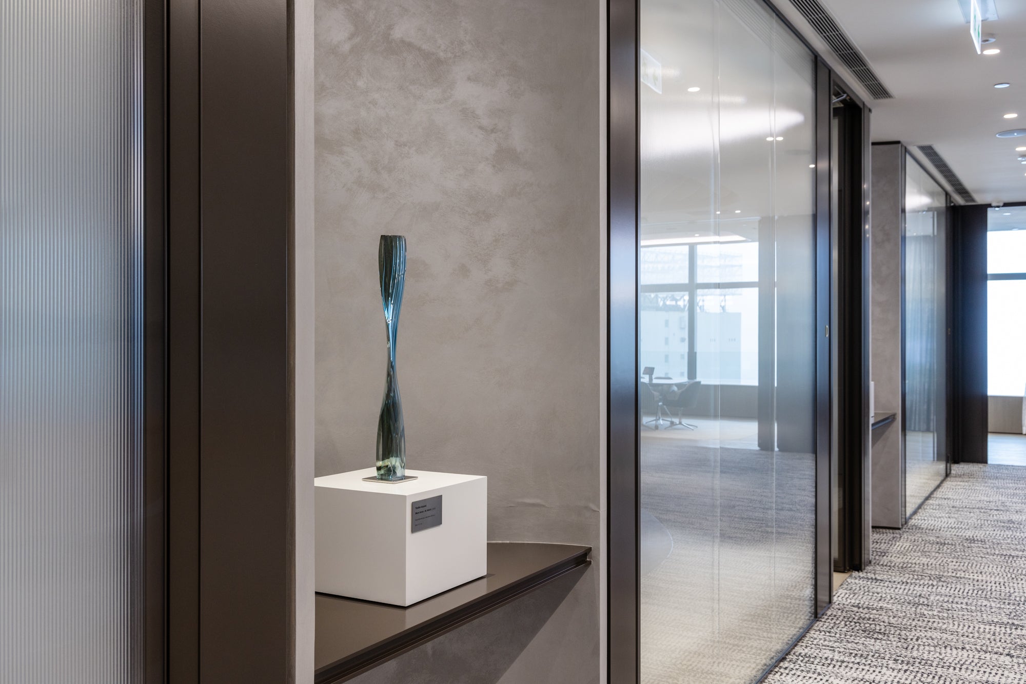 Contemporary abstract sculpture artwork installed in Hong Kong AIA Client Centre curated by The Picturesque.