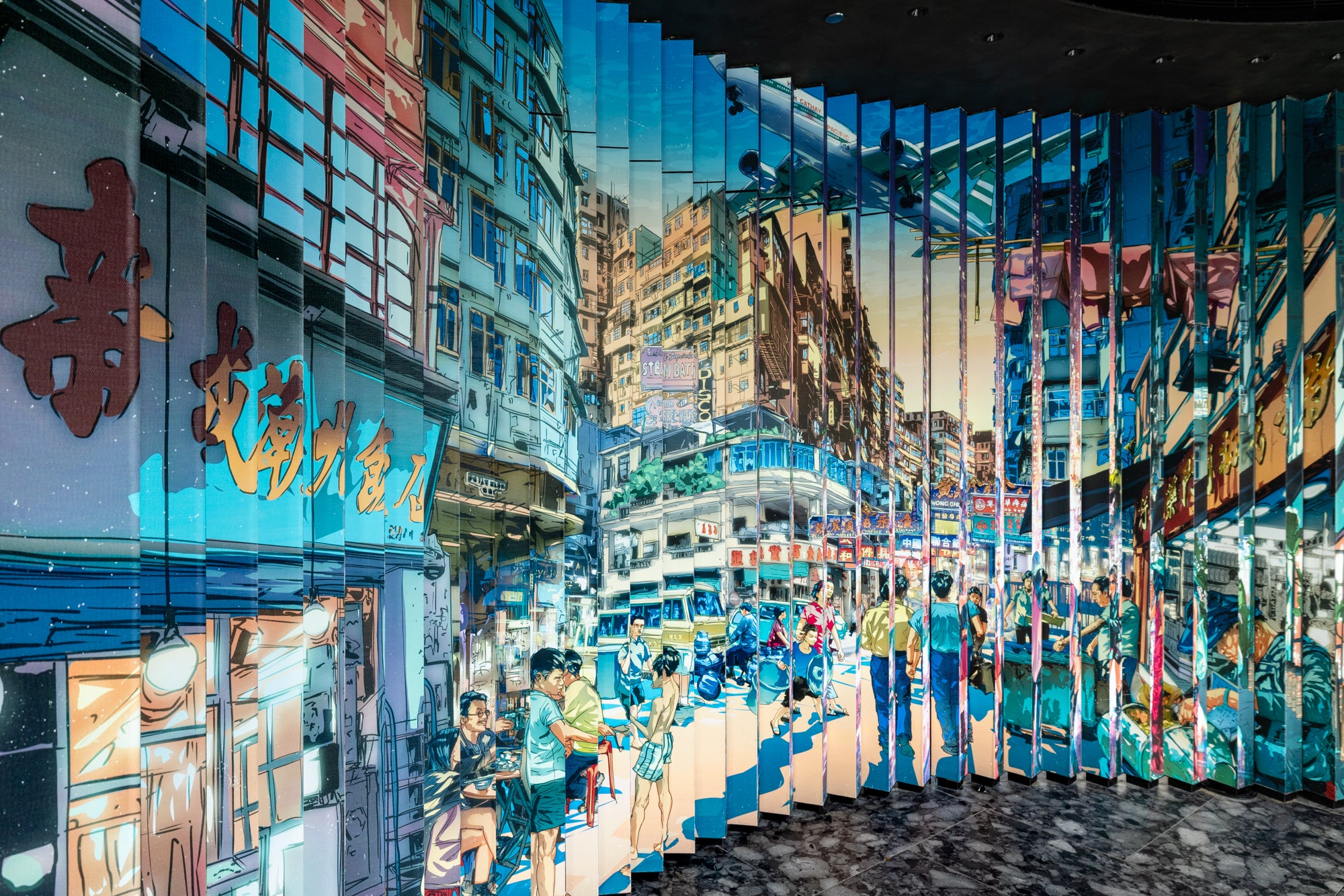 Contemporary artwork by Jonathan Jay Lee commissioned for Townplace West Kowloon Hong Kong curated by The Picturesque.