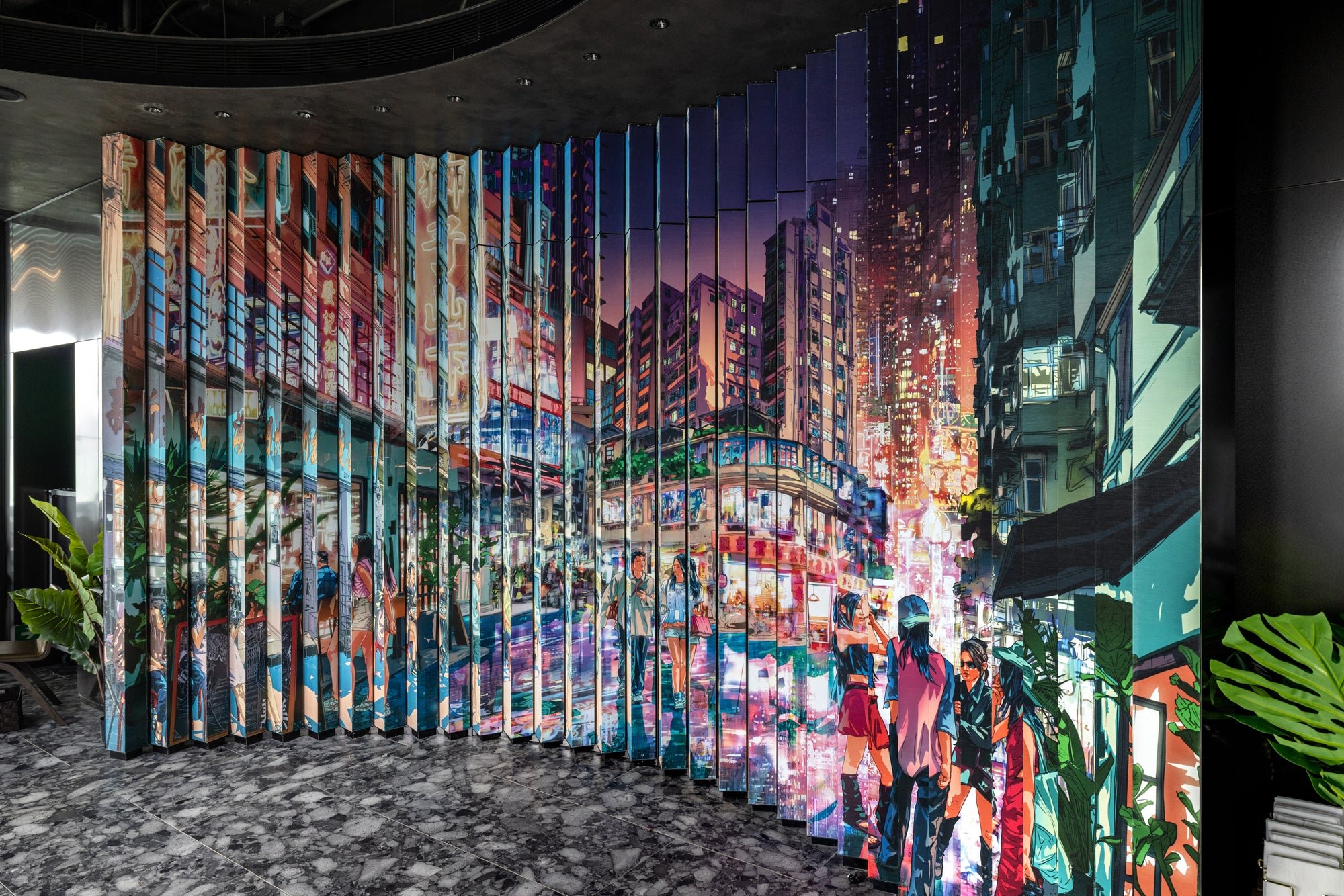 Contemporary artwork by Jonathan Jay Lee commissioned for Townplace West Kowloon Hong Kong curated by The Picturesque.